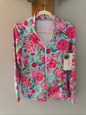 Gottex Pink Floral Tropical Cover-Up, NWTs